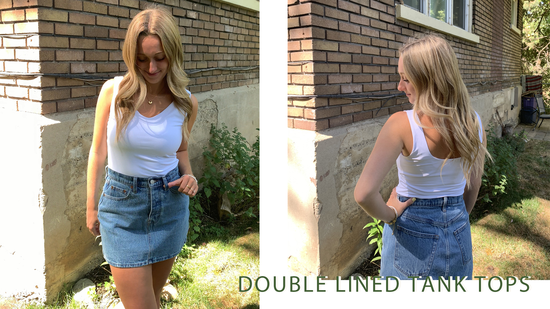 Halife Double Lined Tank Tops for Women 2024 Low Cut Scoop